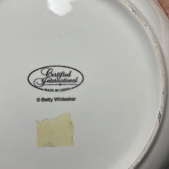 Certified International Betty Whiteaker Round Chef Bowl 13 inches - Picture 4 of 7